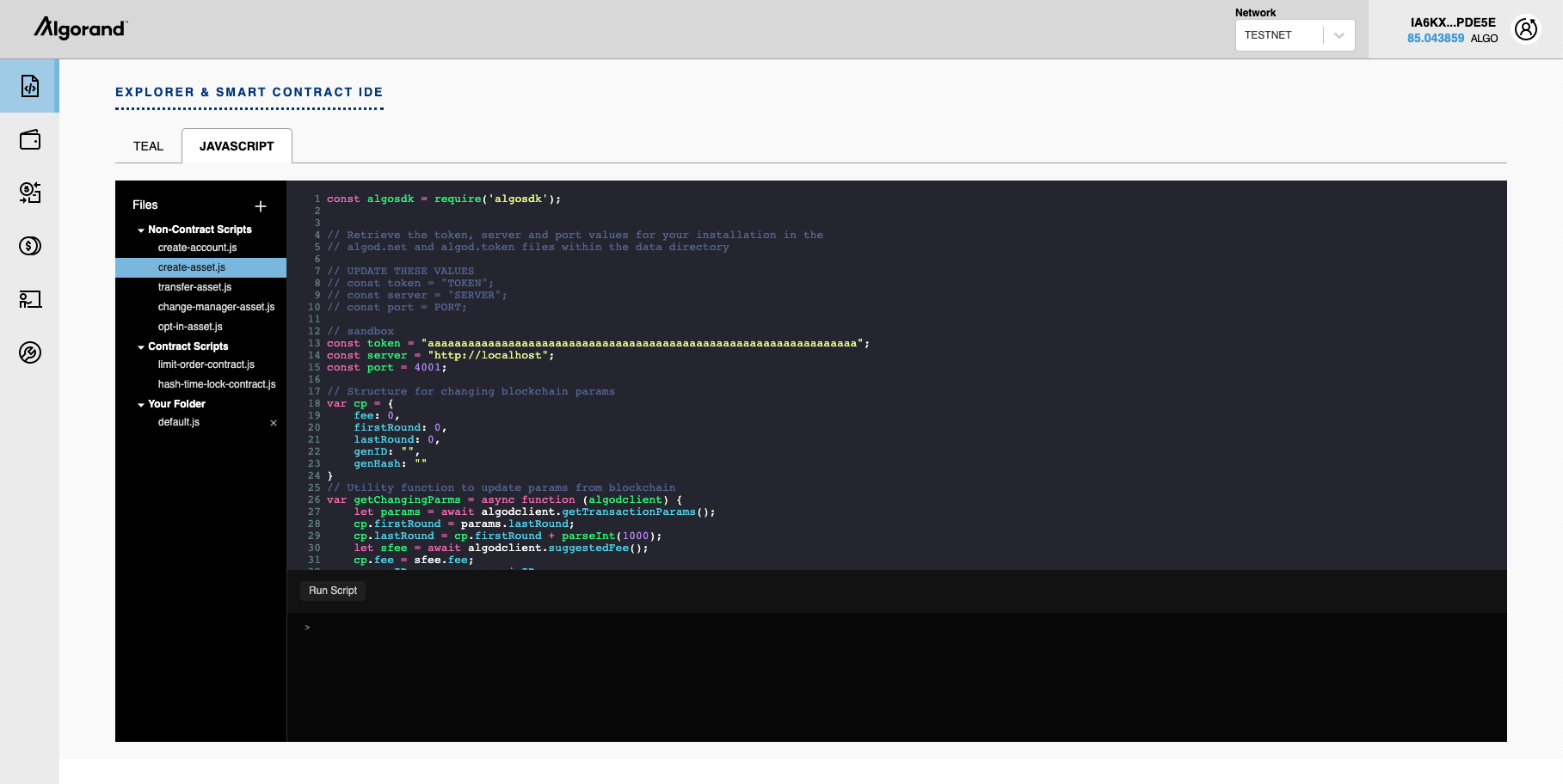Making Development Easier with Algorand IDE Playground | Algorand ...