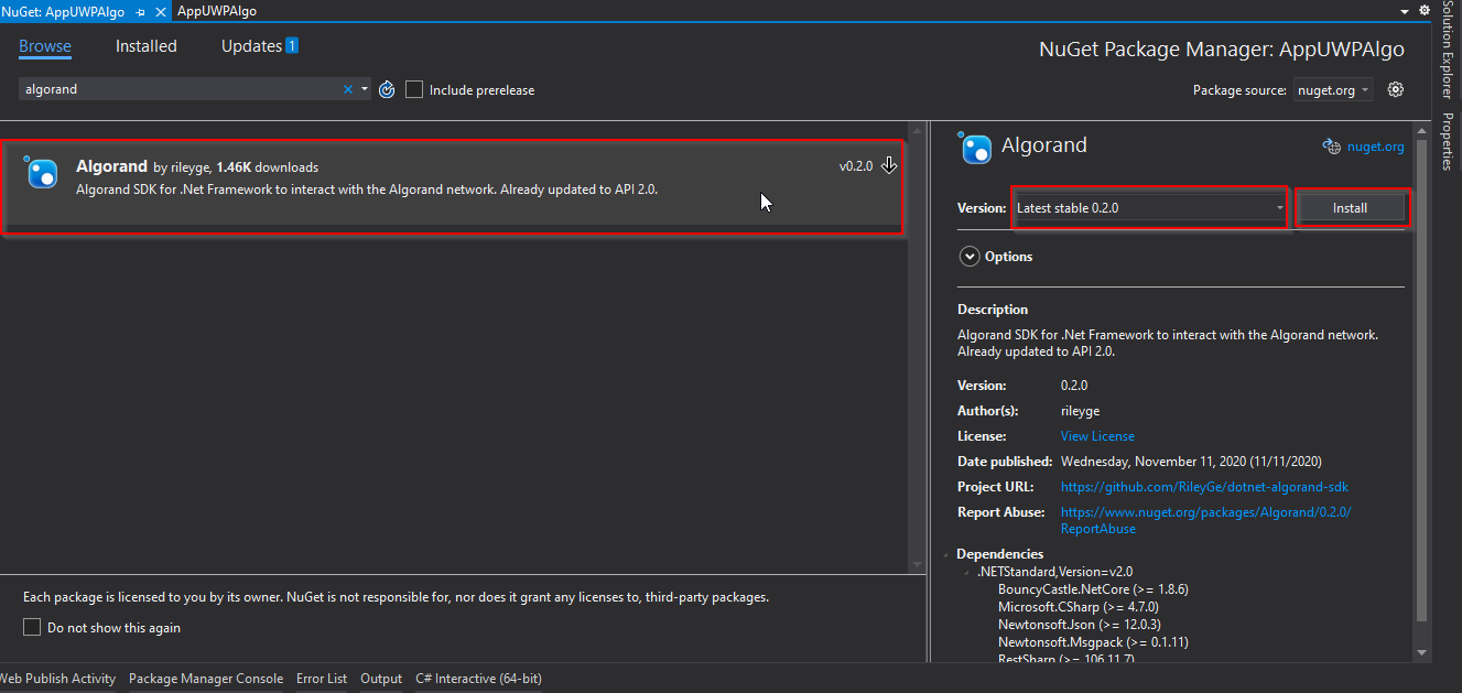 Desktop Algorand App | Algorand Developer Portal