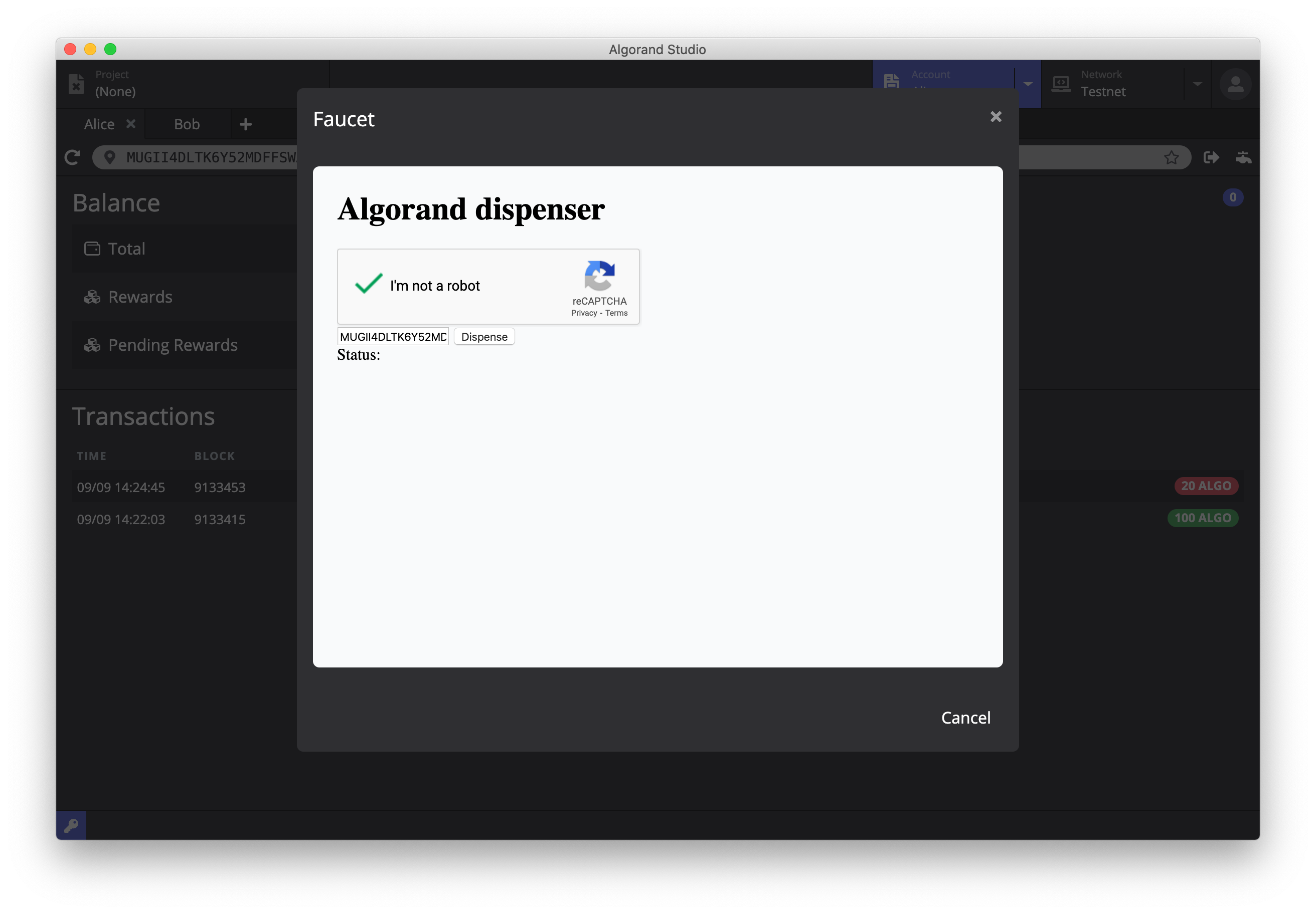 Algorand Studio | Tutorial 1: Basic Features | Algorand Developer Portal