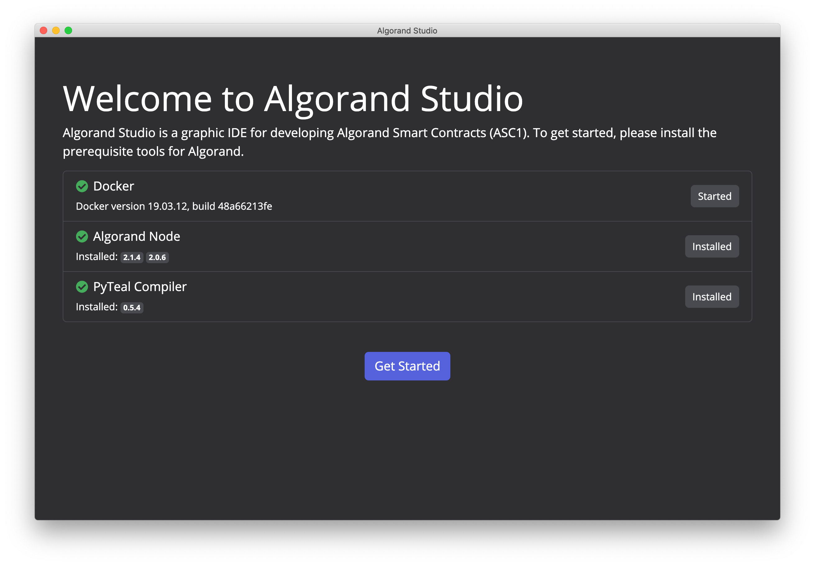 Algorand Studio | Tutorial 1: Basic Features | Algorand Developer Portal