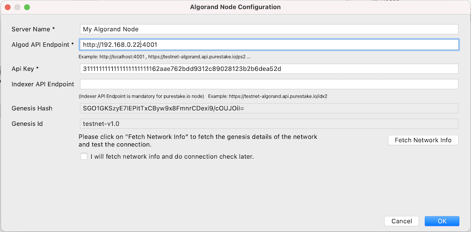 Node Configuration