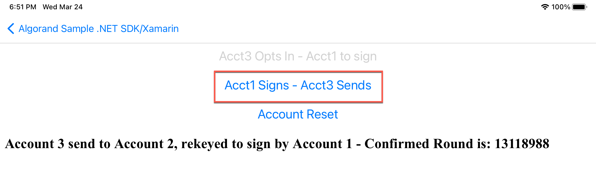 Rekeyed Account Signs