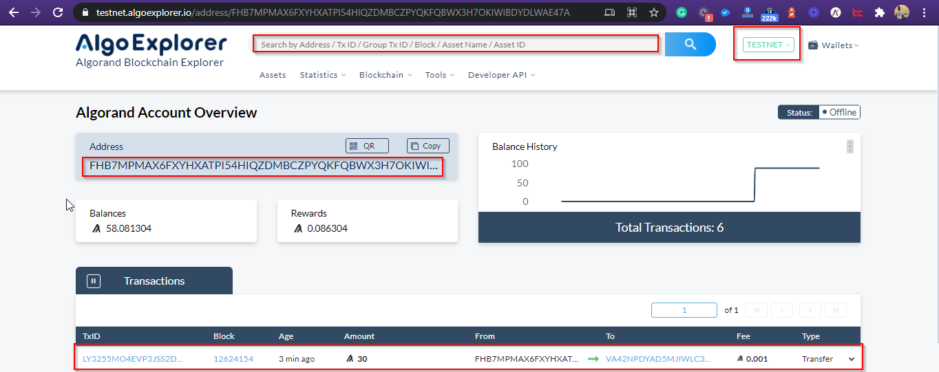 Algorand Payment App | Algorand Developer Portal